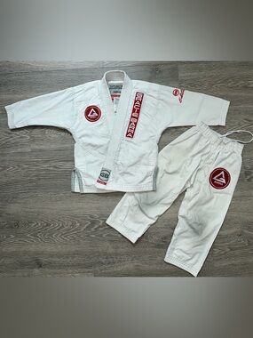 Gracie Barra Equipe GB Jiu-Jitsu Kids Youth Pink Gi Kimono Jacket Pants Size Y2